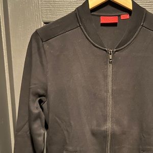 Hugo Boss zip front sweatshirt black size small like new